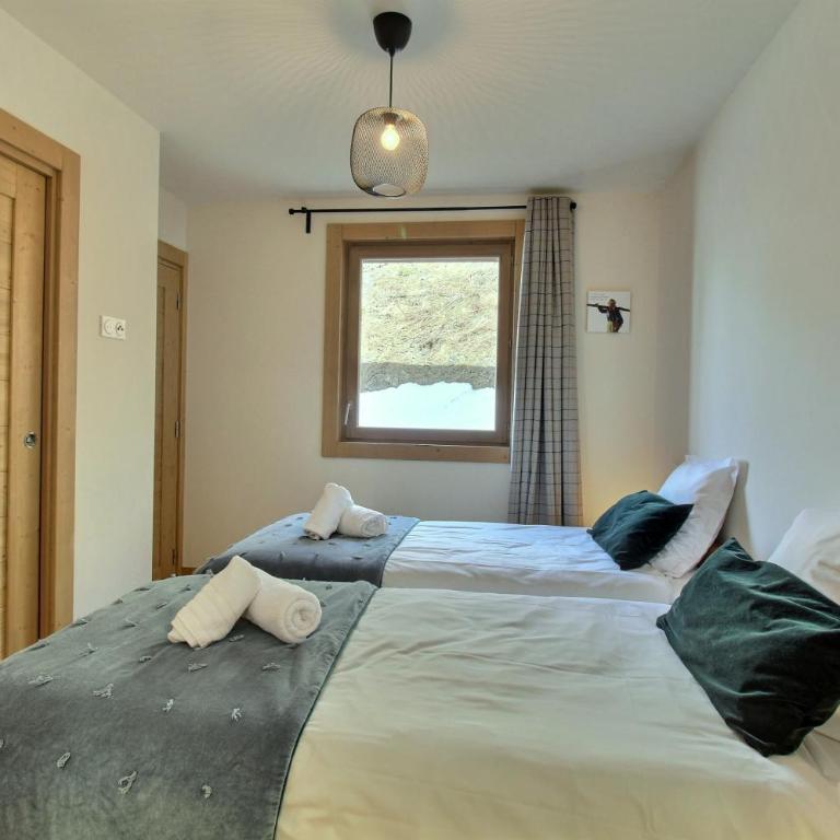 ARC 1600, Résidence Premium LE RIDGE, Appartement 06 personnes Duplex Vue Montagne - Ski aux pieds - Sauna, Hammam, Piscine intérieure chauffée, Salle de sport & fitness - Apartment mit 2 Schlafzimmern und Bergblick - 23