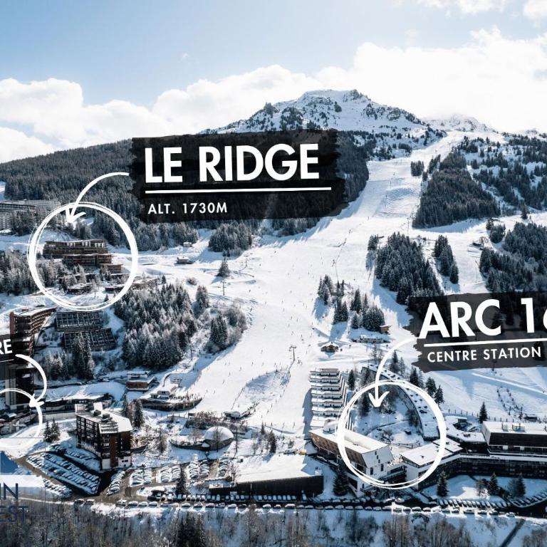 ARC 1600, Résidence Premium LE RIDGE, Appartement 06 personnes Vue Montagne - Ski aux pieds - Sauna, Hammam, Piscine intérieure chauffée, Salle de sport & fitness - Appartement 2 Chambres avec Vue sur la Montagne - 38