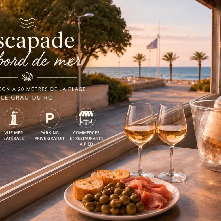 escapade en bord de mer - plage à 20 m - parking privé - Appartement 1 Chambre - 1