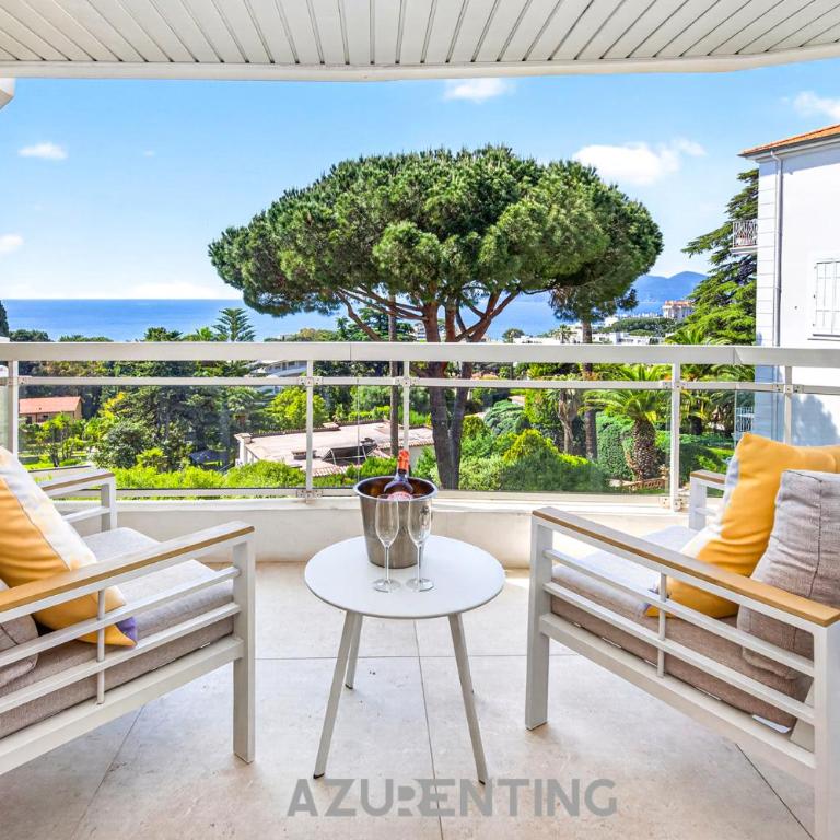 Azurenting - T3 Jean de Noailles - Vue Mer - Clim - Parking - Appartement 2 Chambres avec Terrasse et Vue sur la Mer - 1