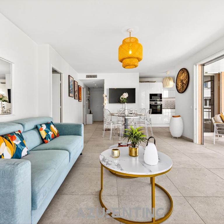 Azurenting - T3 Jean de Noailles - Vue Mer - Clim - Parking - Appartement 2 Chambres avec Terrasse et Vue sur la Mer - 16