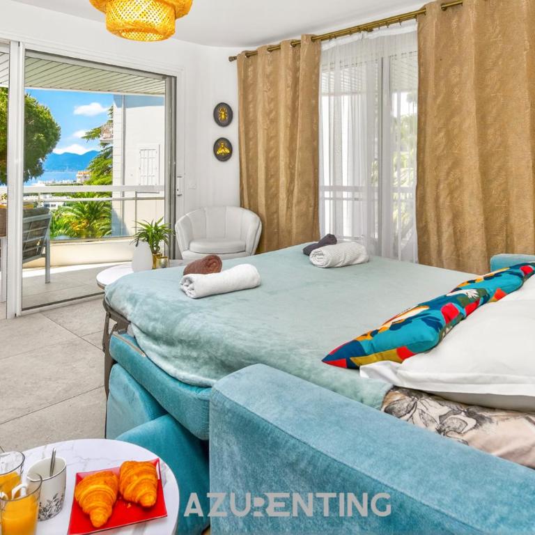 Azurenting - T3 Jean de Noailles - Vue Mer - Clim - Parking - Appartement 2 Chambres avec Terrasse et Vue sur la Mer - 23