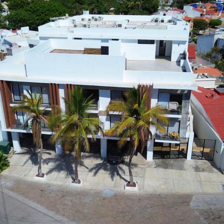 Acogedor departamento con balcon y alberca en roof - Apartamento - 15