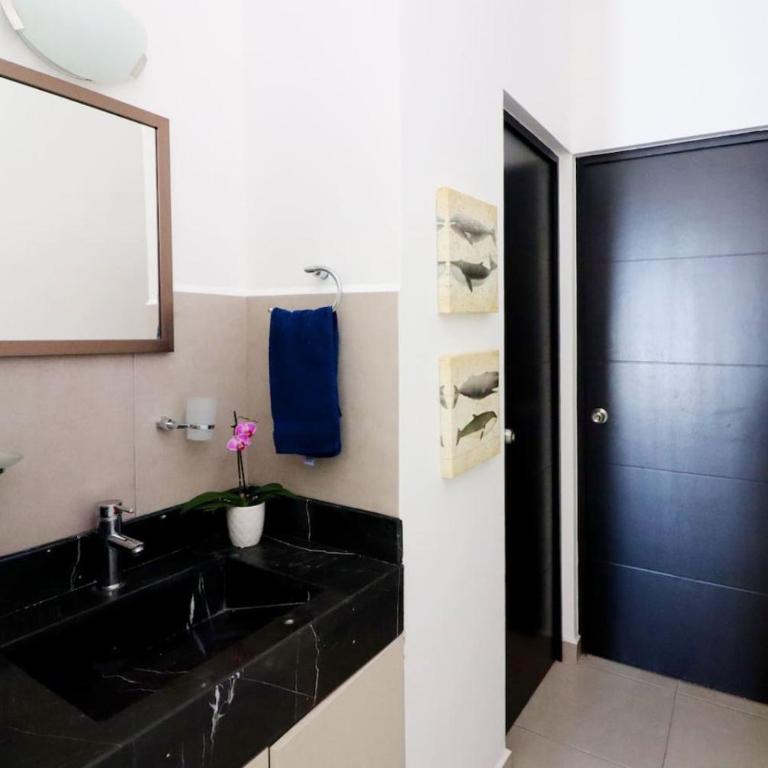 Acogedor departamento con balcon y alberca en roof - Apartamento - 21