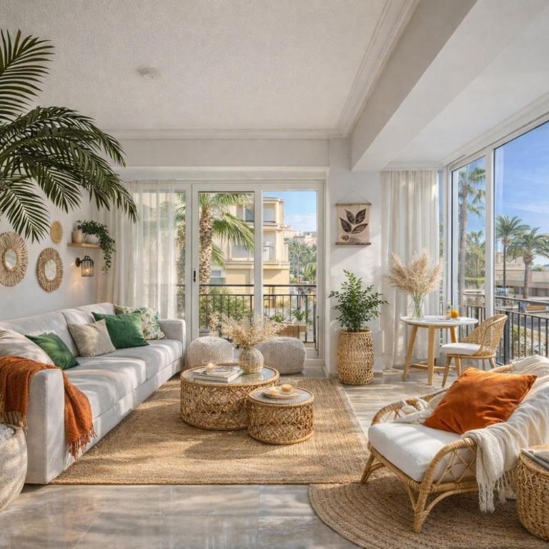 Palmeras Puerto Torrevieja - Apartment mit 2 Schlafzimmern, einem Balkon und Meerblick - 1