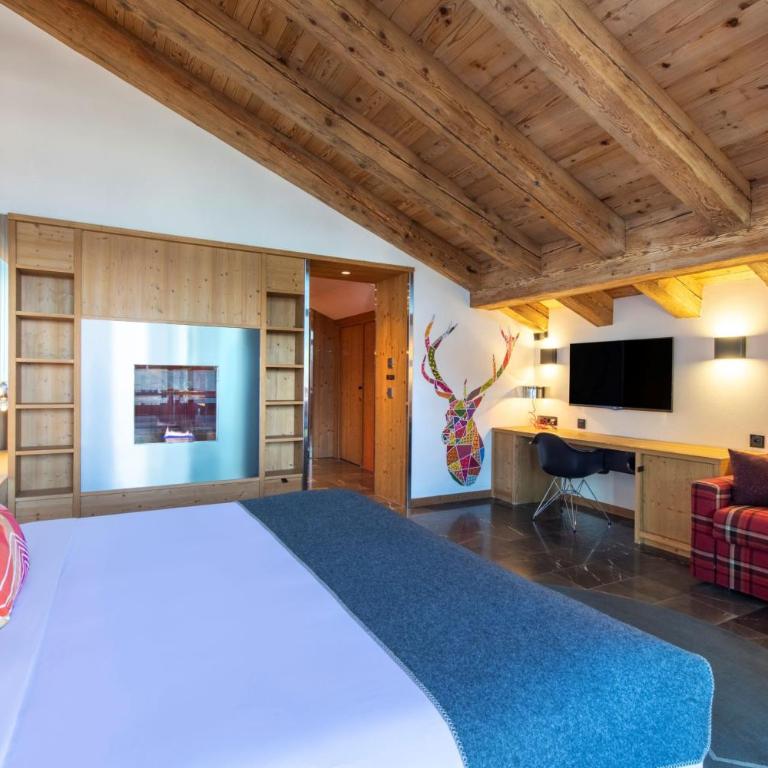 W Verbier - Suite Junior Lit King-Size avec Canapé-Lit - Vue sur Montagne - 2
