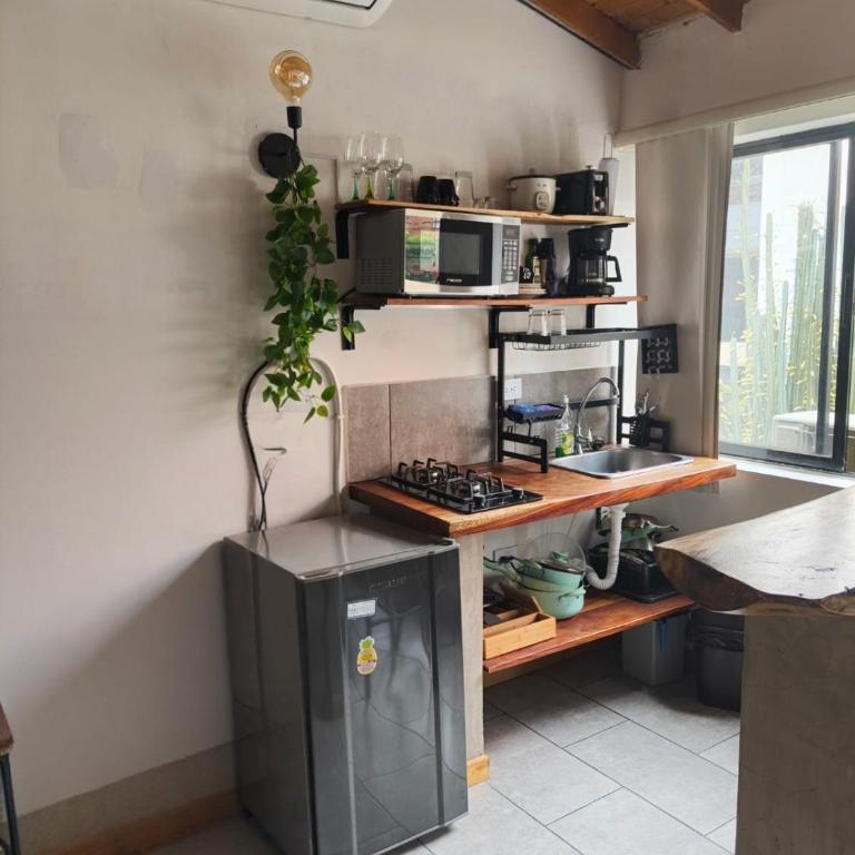 Cabañas lobo blanco - Laureles Medellín - Studio Apartment with Balcony - 5