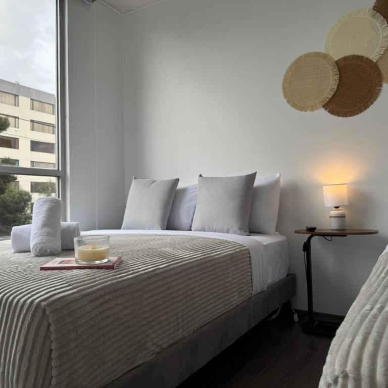 Apartamento Cerca de Embajada Americana y Solca en Centro Norte - Apartamento de 2 dormitorios con vistas a la ciudad - 24