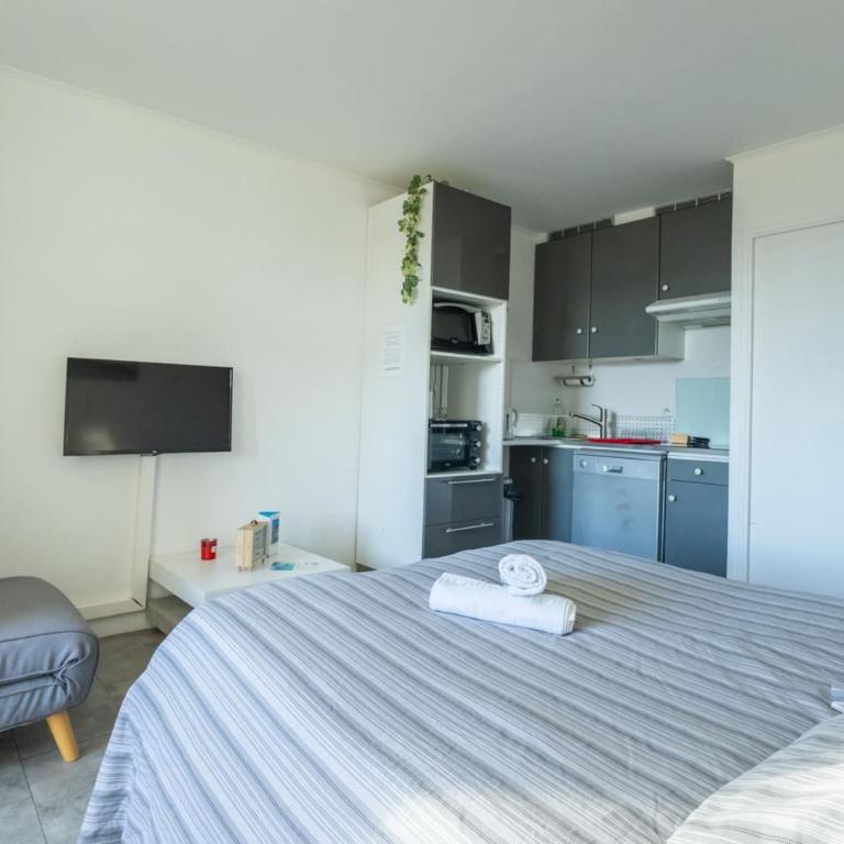 Studio climatisé - Garage privé - Plage à pied - Baie des anges - Apartment mit 1 Schlafzimmer - 1