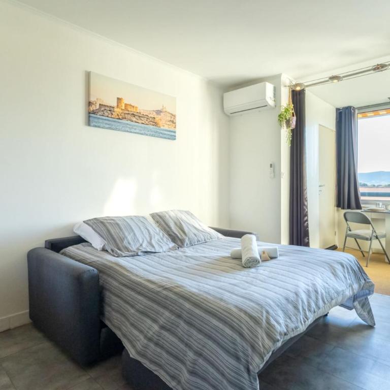 Studio climatisé - Garage privé - Plage à pied - Baie des anges - Apartment mit 1 Schlafzimmer - 12