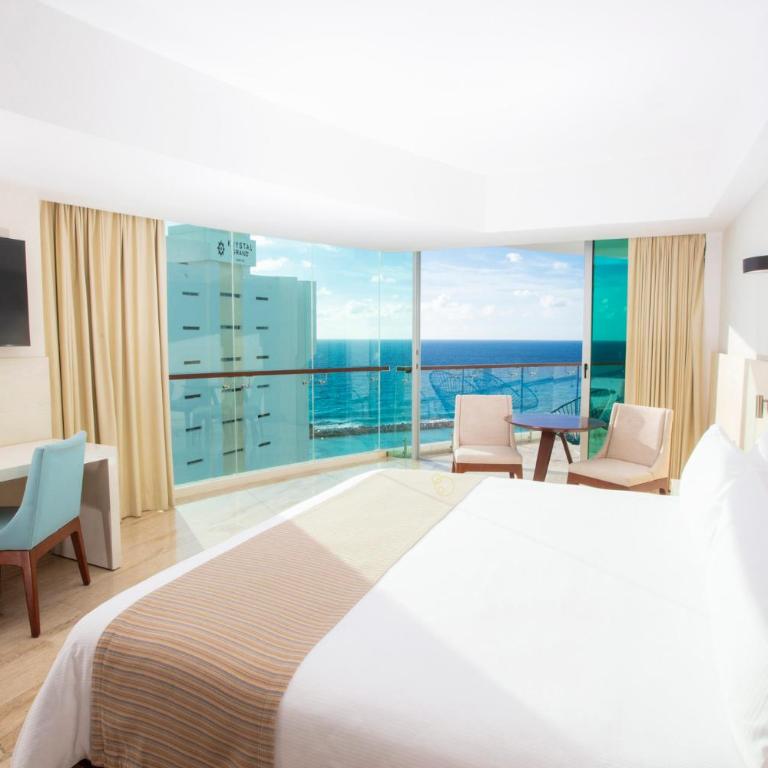 Altitude at Krystal Grand Cancun - All Inclusive - Suite Esquinera Altitude con vistas parciales al océano - 4