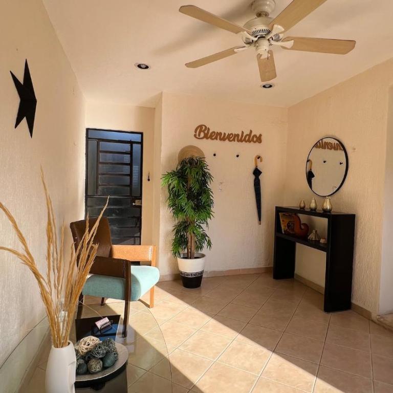 Home 365 Mérida Comodidad, amplitud total, 3 recamaras, 2 baños 5 camas ideal familias Consulado Americano - Three-Bedroom Apartment - 7