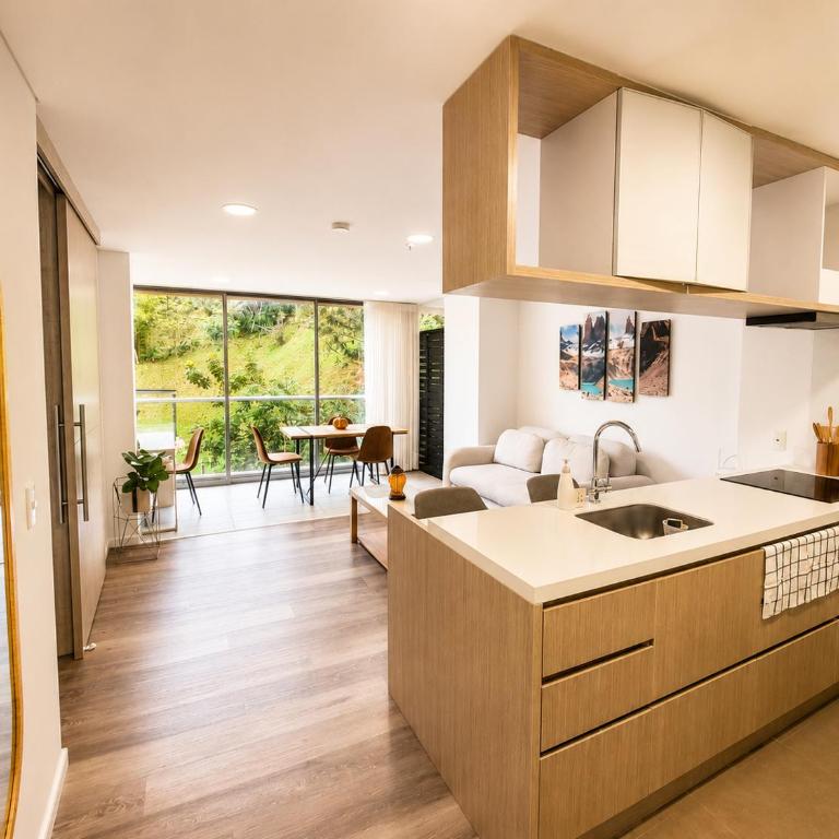 Apartasuite en Rionegro con piscina, gimnasio y spa - One-Bedroom Apartment with Garden View - 3