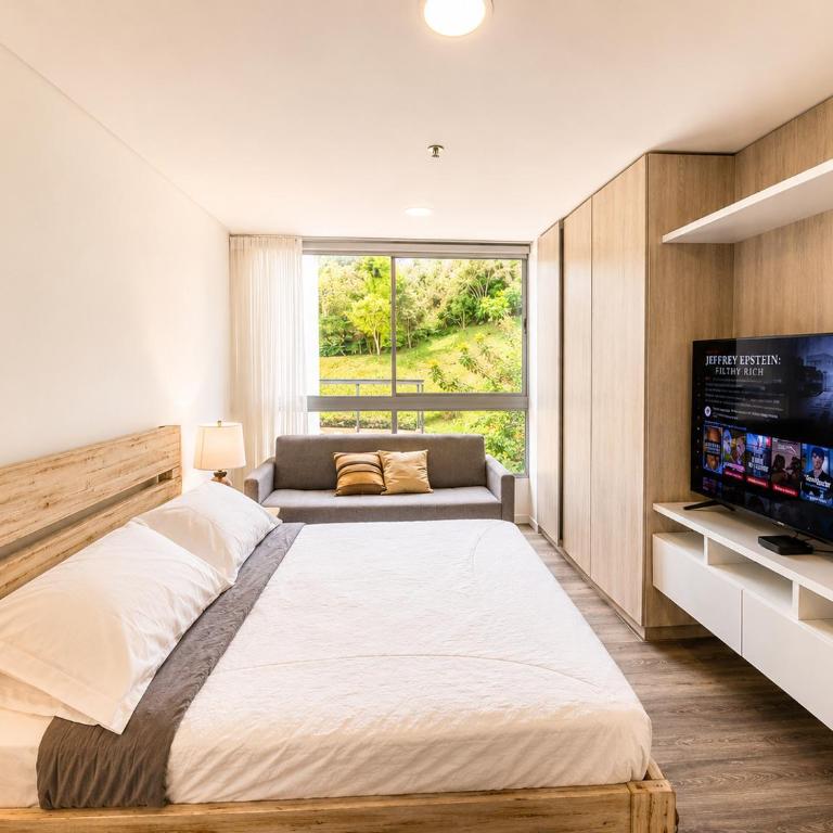 Apartasuite en Rionegro con piscina, gimnasio y spa - One-Bedroom Apartment with Garden View - 26