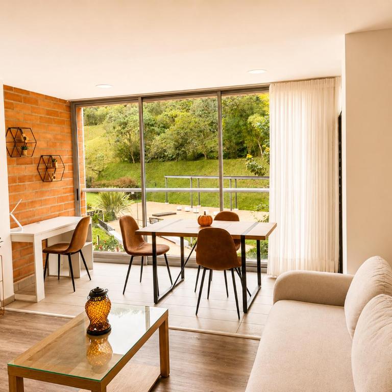 Apartasuite en Rionegro con piscina, gimnasio y spa - One-Bedroom Apartment with Garden View - 21