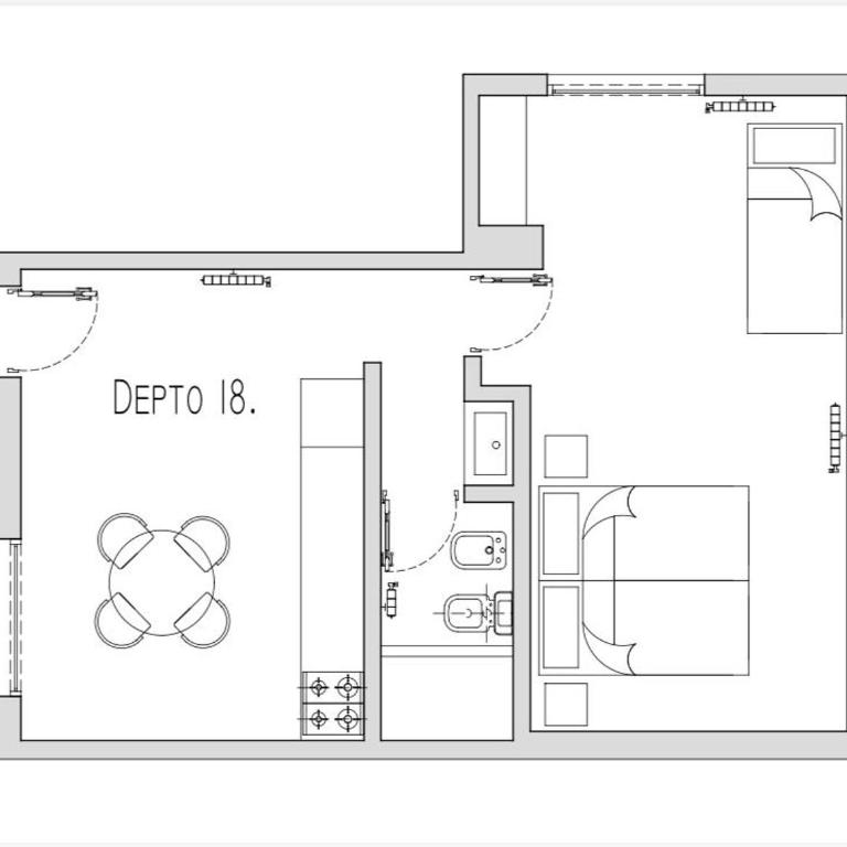 Entre Patios - Apartamento de 1 dormitorio - 4