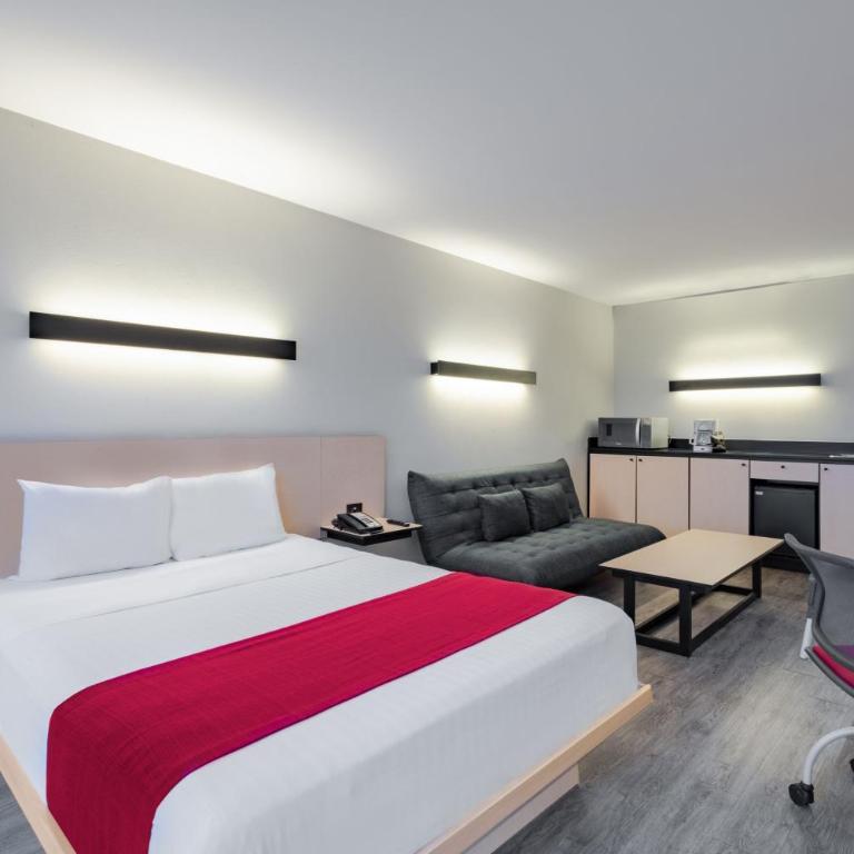 City Express by Marriott Guadalajara Aeropuerto - Chambre Lit Queen-Size Supérieure avec Canapé-Lit - 4