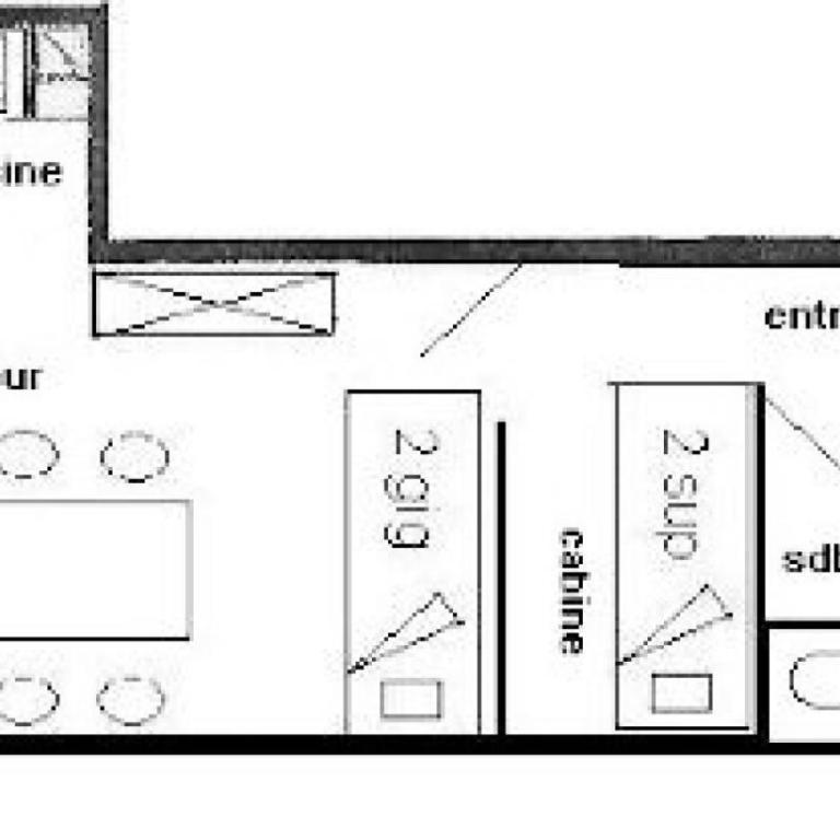 Résidence Les Hameaux I - Studio 3/4 pers - LES HAMEAUX 1 - 116H1 -PLAGNE VILLAGES MAE-6134 - Studio - 11