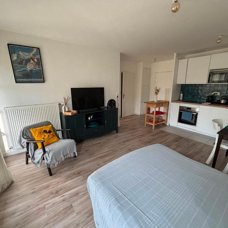 Le petit nid, T2 neuf 4 voyageurs terrasse parking Disneyland Paris - Apartment mit 1 Schlafzimmer und Gartenblick - 10