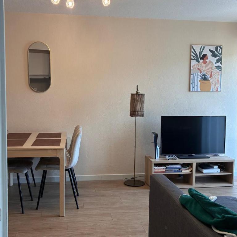 Très joli T2 de 40m2 plage à 300m clim, balcon, garage, Cosy et Tout confort - Appartamento con 1 Camera da Letto - 3