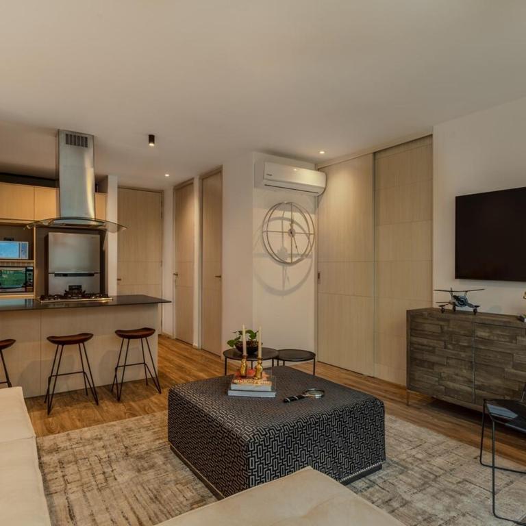 Apt en el Poblado Gym Pool y Jacuzzi - One-Bedroom Apartment - 4
