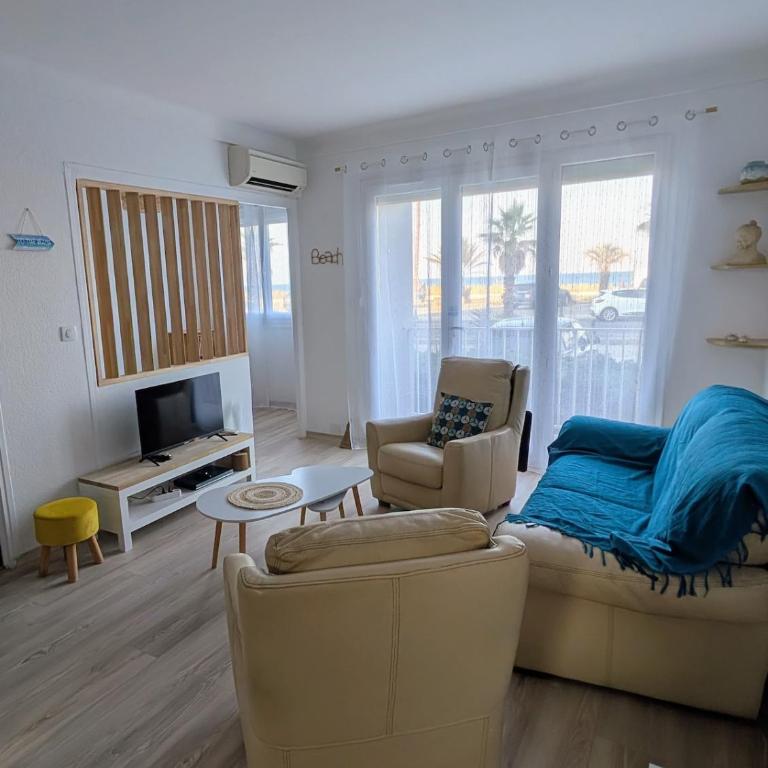 Pour 6 à 20m de la plage vue mer - Apartamento de 3 dormitorios - 17