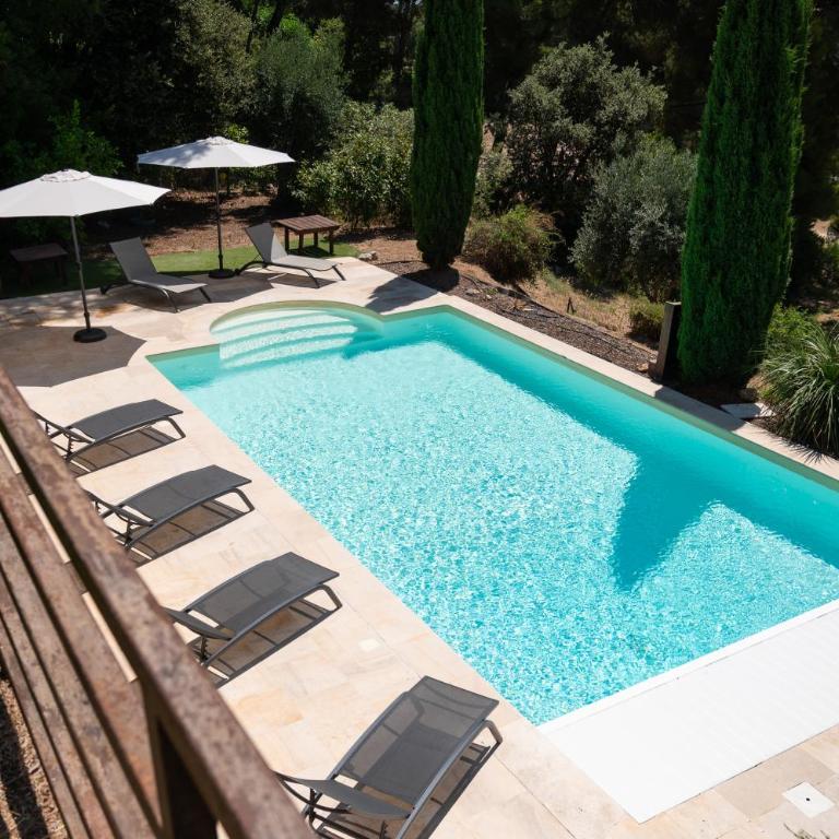 Villa La Belle Bleue, Piscine Chauffée, Vue Mer, Sanary-sur-Mer proche Bandol - Villa con vistas al mar - 74