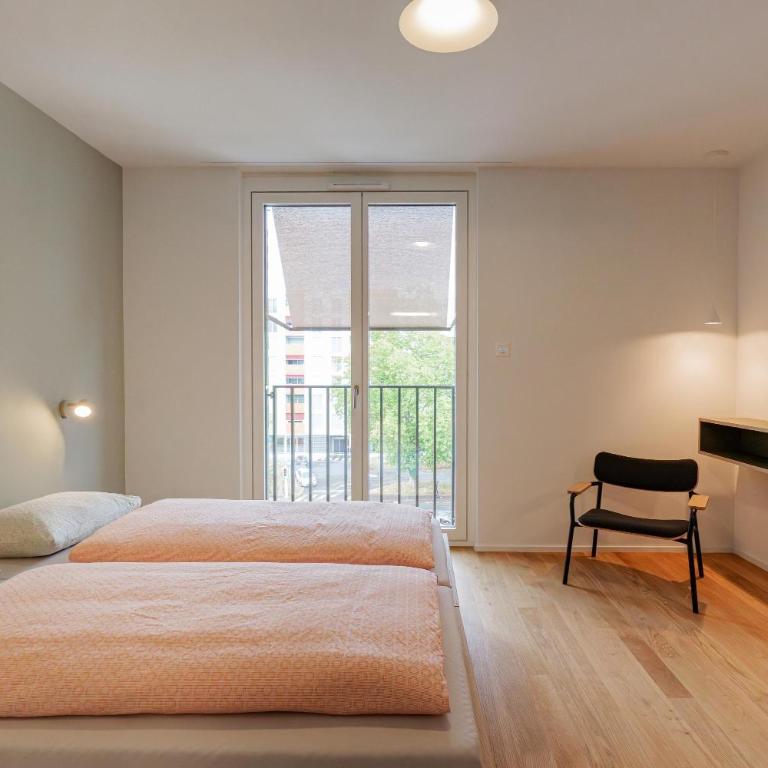 Geneva Youth Hostel - Chambre Simple avec Salle de Bains Privative - 1