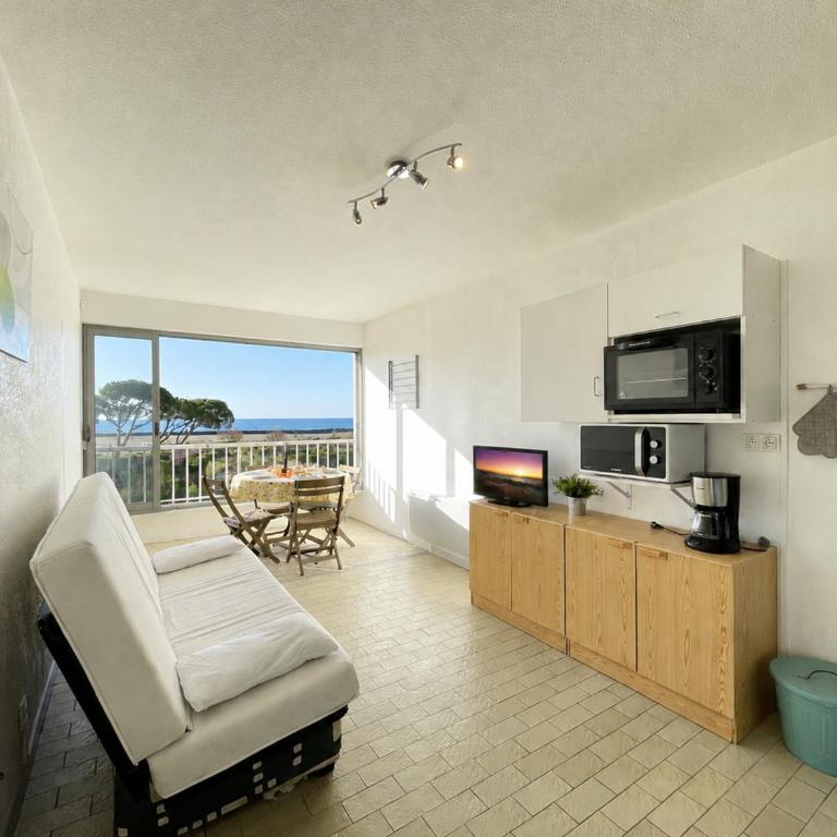 Studio cabine rénové 4 pers. avec vue mer et parking à Sète - FR-1-338-547 - Studio - 19