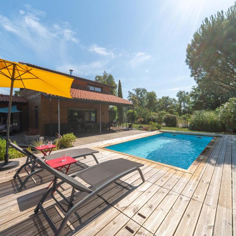Villa familiale 10 pers. à Biscarrosse avec piscine chauffée, près du lac et des pistes cyclables - FR-1-319-488 - Villa - 25