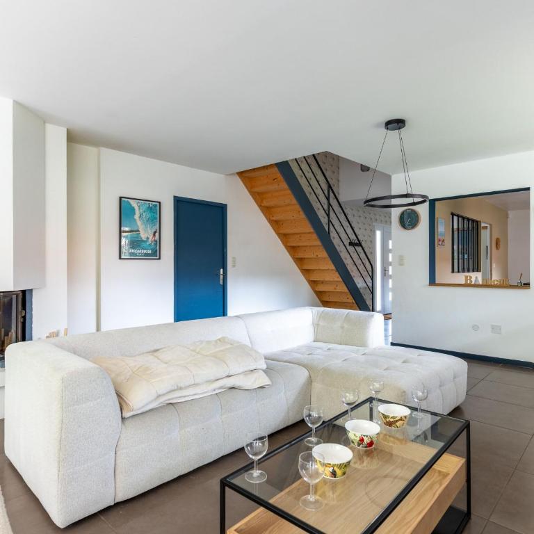 Villa moderne à Biscarrosse - 5 chambres, piscine chauffée, proche lac, piste cyclable - FR-1-319-625 - Villa - 21