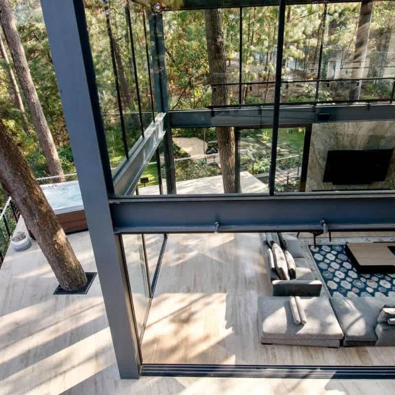 Architectural glass masterpiece villa in Avandaro Forest - Villa - 7