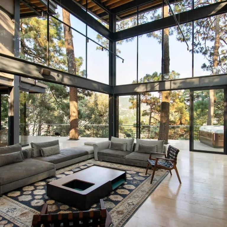 Architectural glass masterpiece villa in Avandaro Forest - Villa - 1
