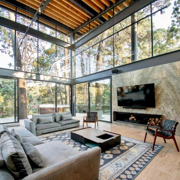 Architectural glass masterpiece villa in Avandaro Forest - Villa - 65