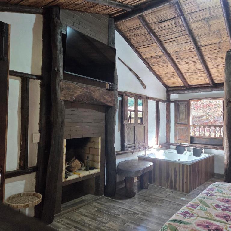 Cabañas Campestres Yugos - Suite Deluxe con bañera de hidromasaje - 13