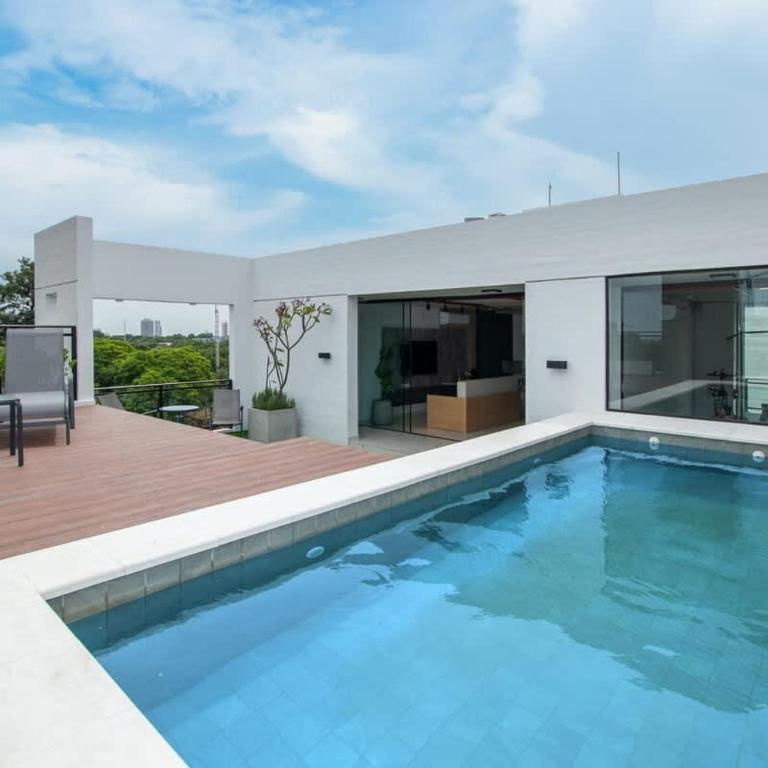 Corporate Oasis Balcony Workspace & Pool - Apartamento - 5