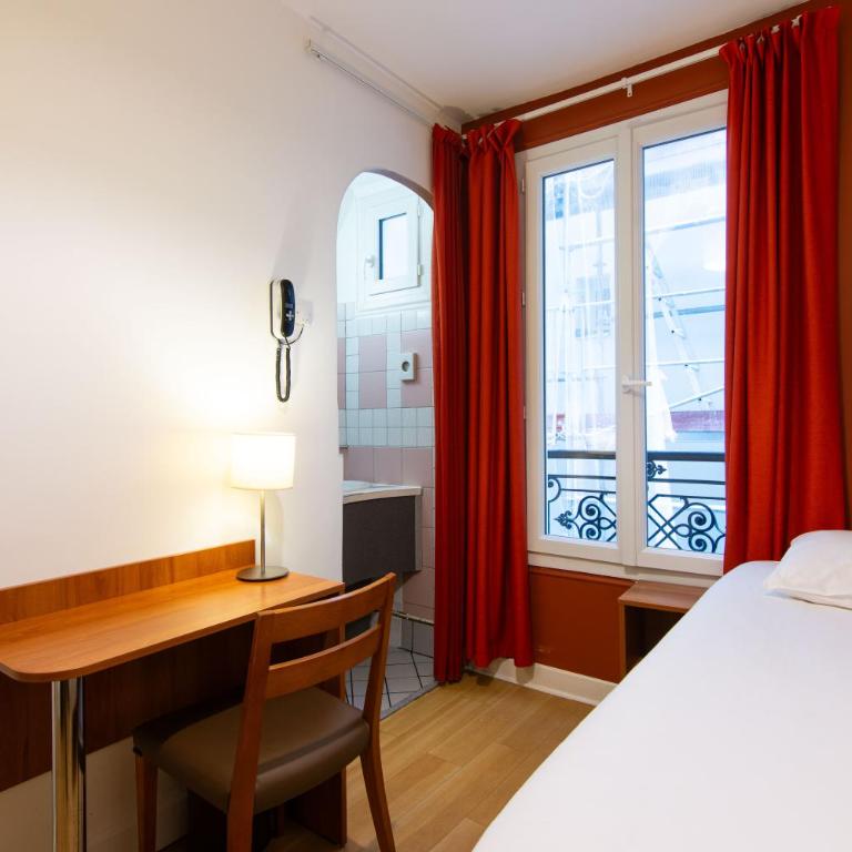 Hôtel Marignan - Chambre Simple (Douche et Toilettes Communes au Même Étage) - 4