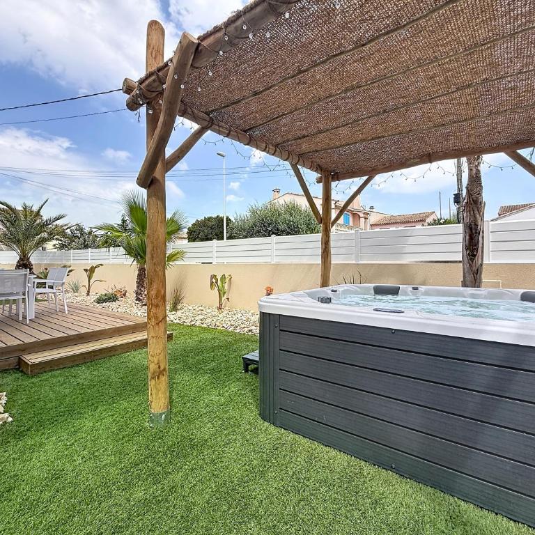 Villa Neuve Jacuzzi - Proche Mer - Famille & Calme - Villa 3 Chambres - 20
