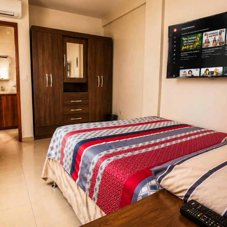 Suites Equipetrol Wifi ultra rápido Cocina equipada - One-Bedroom Apartment with Balcony and City View - 2