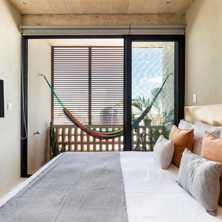 Urban Loft w Rooftop Pool in Donceles - Estudio con 1 cama grande - 5