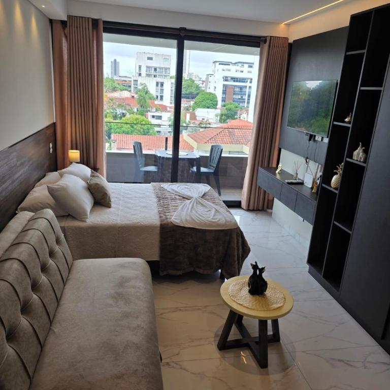 Balcon - Piscina - Gym - Home Office - Sauna - One-Bedroom Apartment - 16