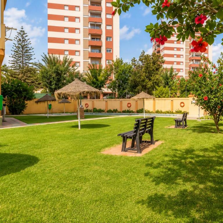 Apartamento Veramar con piscina, a 7 min de la playa, Fuengirola - Studio mit Gartenblick - 3