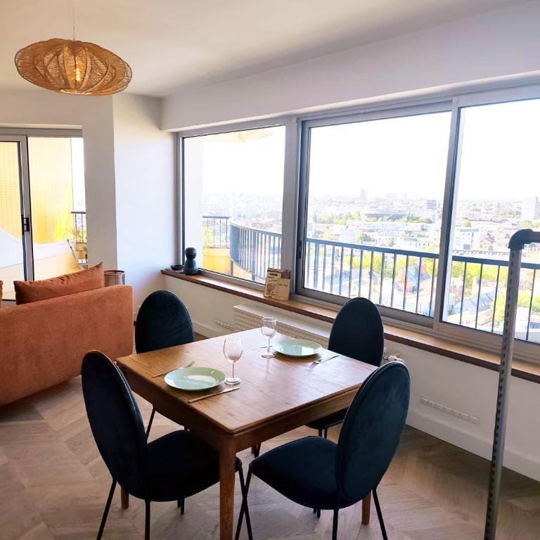 Wanderer Suite - Terrasse et Parking - Second Lodge Rennes - Location Bail Mobilité - One-Bedroom Apartment - 12