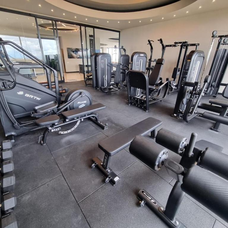 Balcon piso 16 - Escritorio - Piscina - Gym - One-Bedroom Apartment - 36
