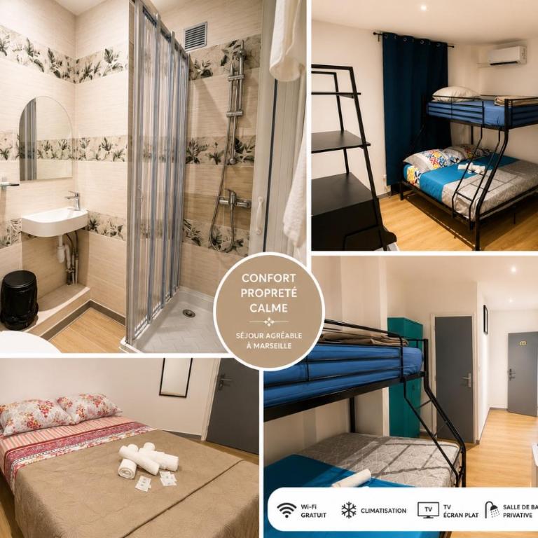 Hôtel Horizon - Chambre Double avec Salle de Bains Privative - 2
