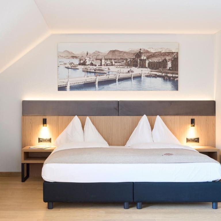 Seehotel Kastanienbaum - Superior Doppelzimmer - Hügelseite - 1