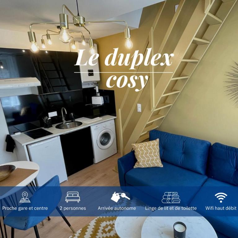 A la Clef - Duplex cosy proche gare et centre - Idéal PRO & Couple - WIFI - Appartement 1 Chambre - 1