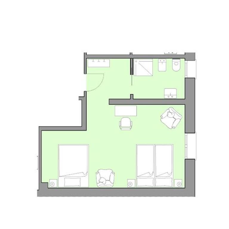 Panda House - Padova Station - Habitación Triple Deluxe - 1