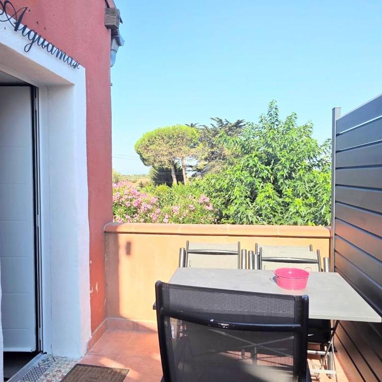 LE BARCARES - plage à pied - logement "Aiguamar" climatisé 1 chambre avec terrasse, 4 personnes - parking privé - Apartment mit 1 Schlafzimmer - 1