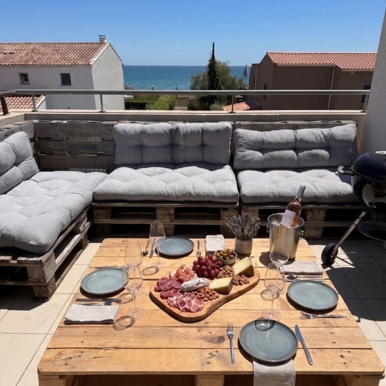 Vue Mer - Clim - Parking - Terrasse - Appartement 2 Chambres - 15